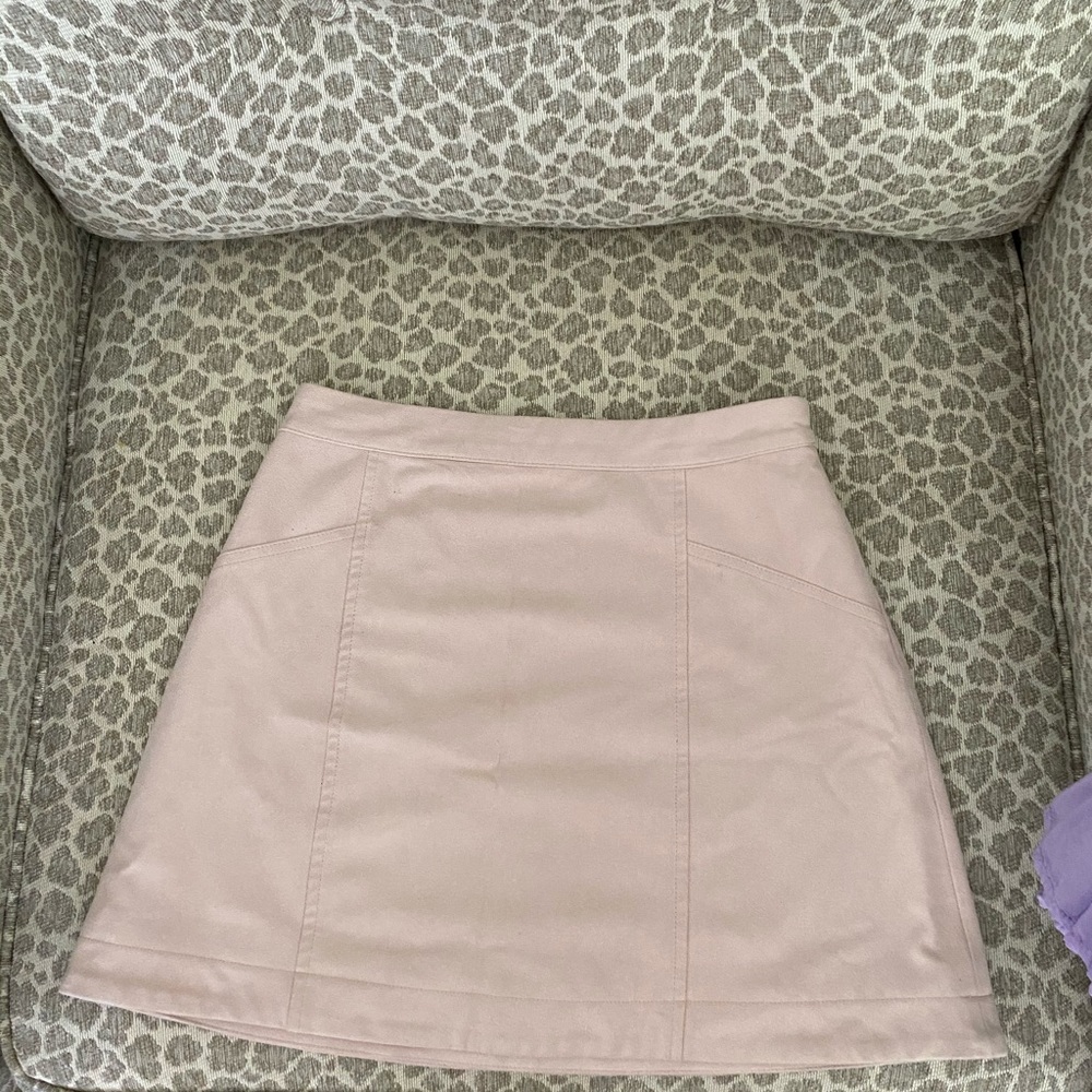 Suede Mini Skirt